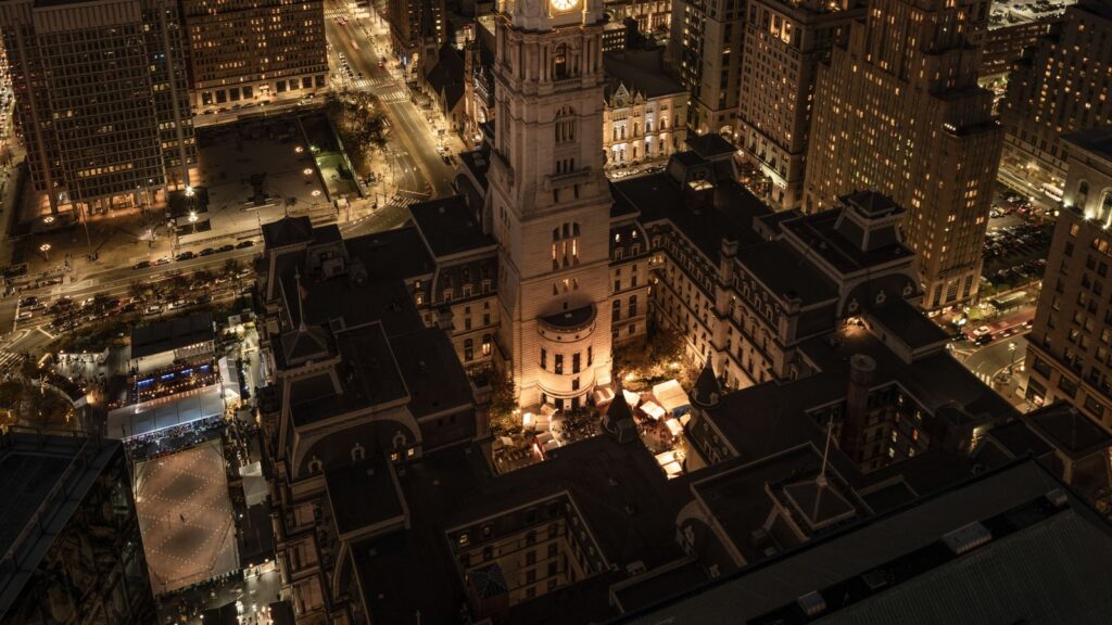 Philadelphia City Hall at night