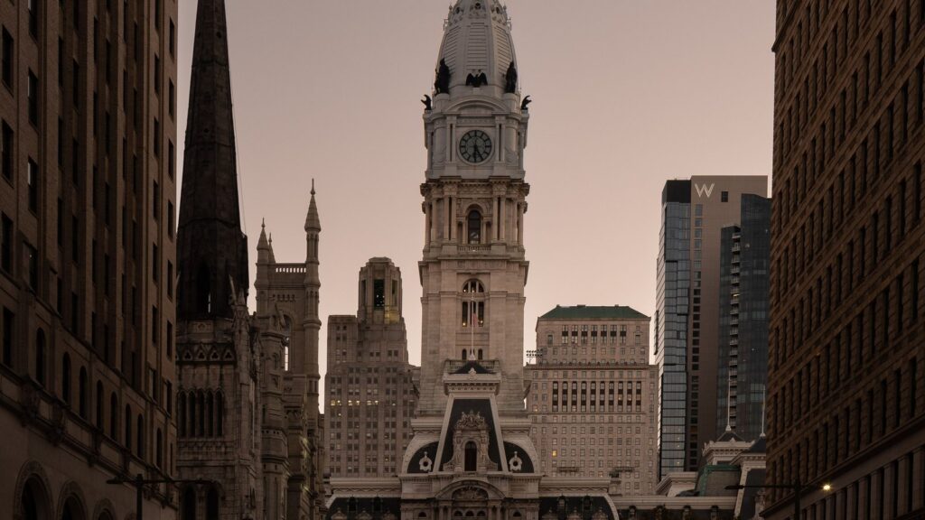 Philadelphia City Hall streetscape